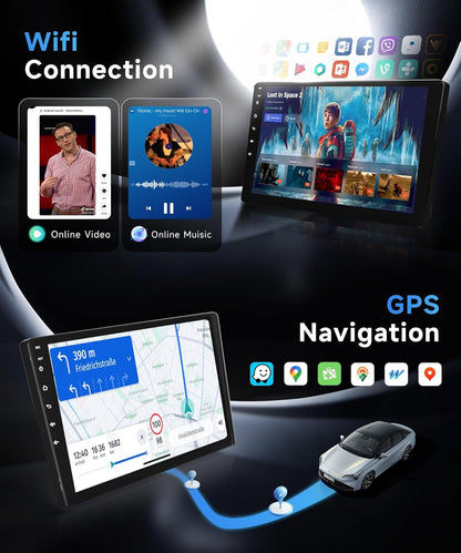 8 Core 6G 128G Android Car Stereo for Honda Civic 2006-2011 Wireless Carplay Android Auto, 10.1’’ Touchscreen Car Radio with Bluetooth GPS Navigation WiFi Mirror Link FM/RDS DSP AHD Backup Camera SWC
