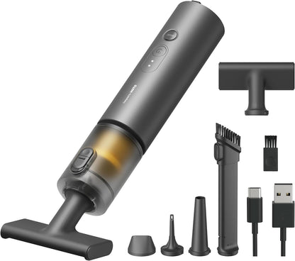 HOTO 4-in-1 Cordless Handheld Vacuum Cleaner – Portable Mini Car Vacuum, HEPA Filter, 20,000Pa Suction, Electric Air Duster & Inflator for Desk, Keyboard, Home & Office Cleaning - PuriLite