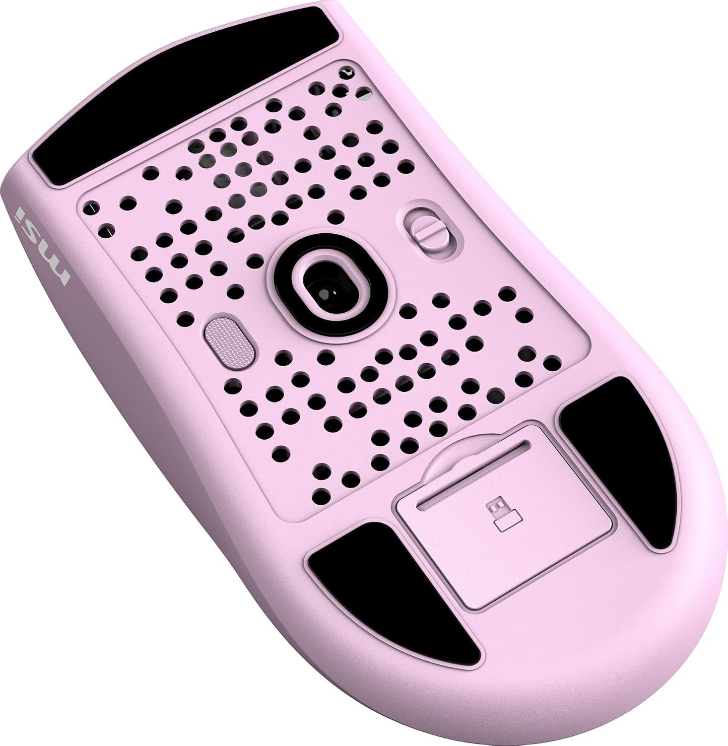 msi Forge GM340 W Violet Gaming Mouse, 12800 DPI, 50M+ Clicks Micro Switch, Optical Sensor, Ergonomic Ambitextrous Hand Design, RGB Light