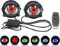 Dynamic Big Eye Ball Fog Lights, LED Adjustable Color 12v Devil Eyes with Lens Light Up Big Eyeball Lights for Car for Any Car Model (2Pcs) Lens Style