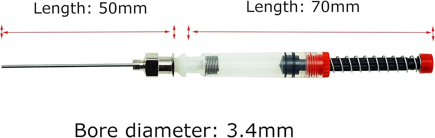 Asvine 5 Pack Fountain Pen Ink Syringe Filler, Spring Converter with Removable Blunt Needle Tip