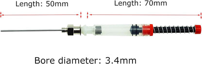 Asvine 5 Pack Fountain Pen Ink Syringe Filler, Spring Converter with Removable Blunt Needle Tip