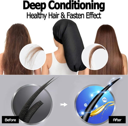 VICARKO Hair Steamer Cap for Deep Conditioning and Natural Hair Home Use