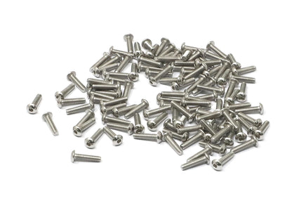 iexcell 50 Pcs M6 x 20mm Thread Pitch 1 mm Stainless Steel 304 Hex Socket Button Head Cap Screws Bolts Kit