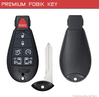 StandardAutoPart Premium Replacement Car Keyless Entry Remote for Grand Caravan Journey Durango Ram Town and Country 300 M3N5WY783X IYZ-C01C (2 Button)