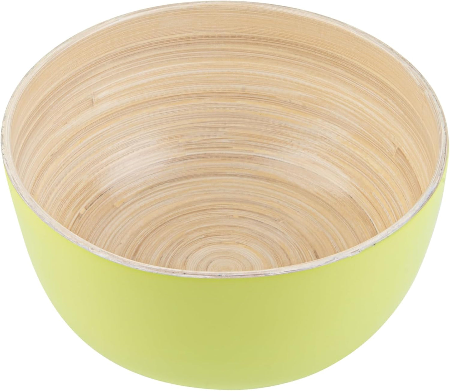 Restaurantware-Bambuddha 51 Ounce Extra Large Salad Bowl, 1 Heavy-Duty Round Salad Bowl - Sustainable, Reusable, Blue Bamboo Serving Dish, for Serving Salads, Fruits, and Appetizers