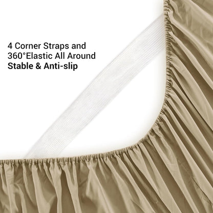 Viviland Floral Queen Sheet Set - 4 Piece Vintage Pink & Yellow Flower Patterned Bed Sheets - Soft, Breathable Microfiber Sheets with Deep Pocket, Non-Slip Fitted Sheets & Pillowcases