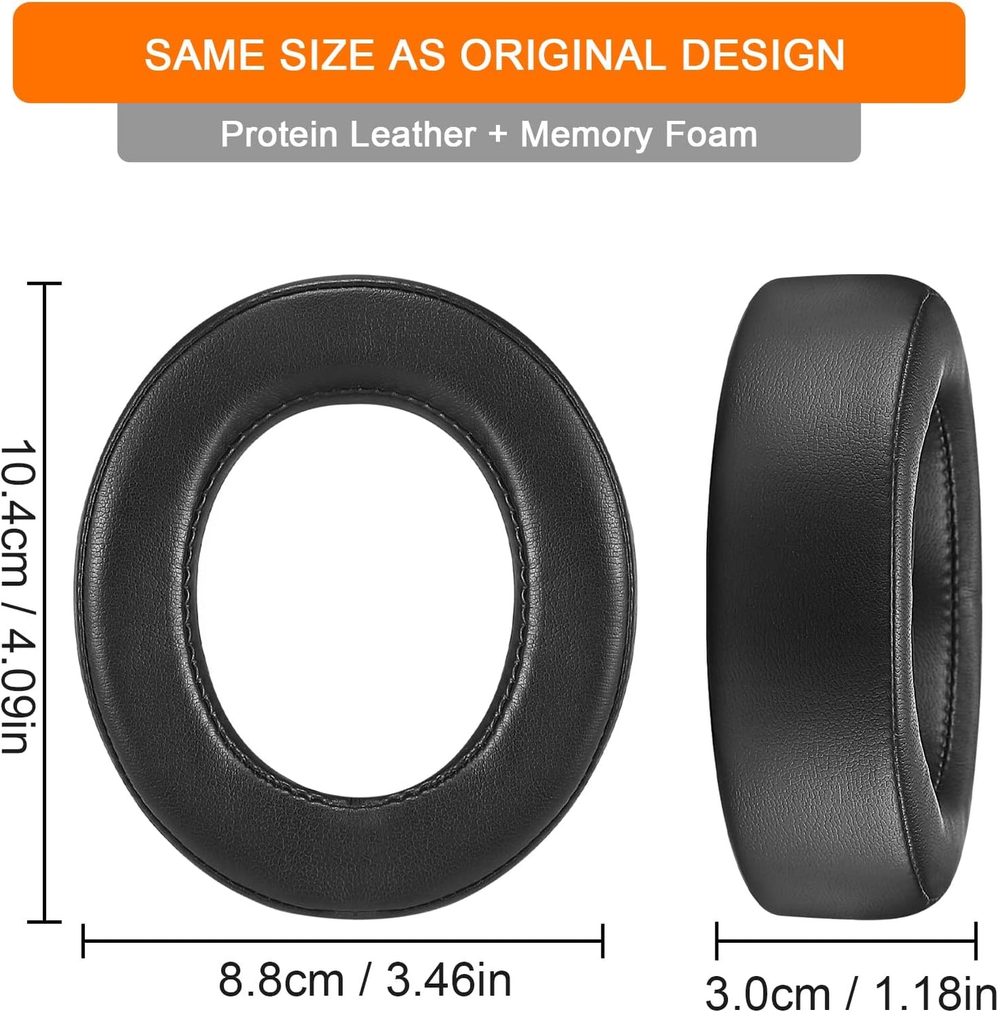 HS60 Earpads, GVOEARS Replacement Ear Pads Cushion for Corsair HS70 HS60 HS50, Softer Durable Knitted Gaming Headset Noise Isolation Earpads (Grey)