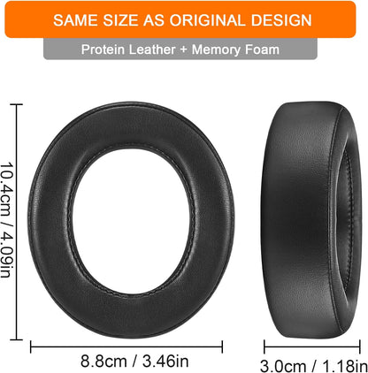 HS60 Earpads, GVOEARS Replacement Ear Pads Cushion for Corsair HS70 HS60 HS50, Softer Durable Knitted Gaming Headset Noise Isolation Earpads (Grey)