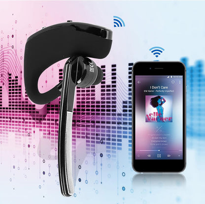 V8 Cordless Business BT Headphone, Clear HD Sound, Voice Prompt, Hands Calling, Noise Reduction, Intelligent CSR Chip