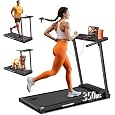 Mahrole Walking Pad with Vibration and lncline,Foldable Walking Pad Treadmill with Remote Control and APP,Powerful 3.0HP Servo Motor Treadmills for Home and Office