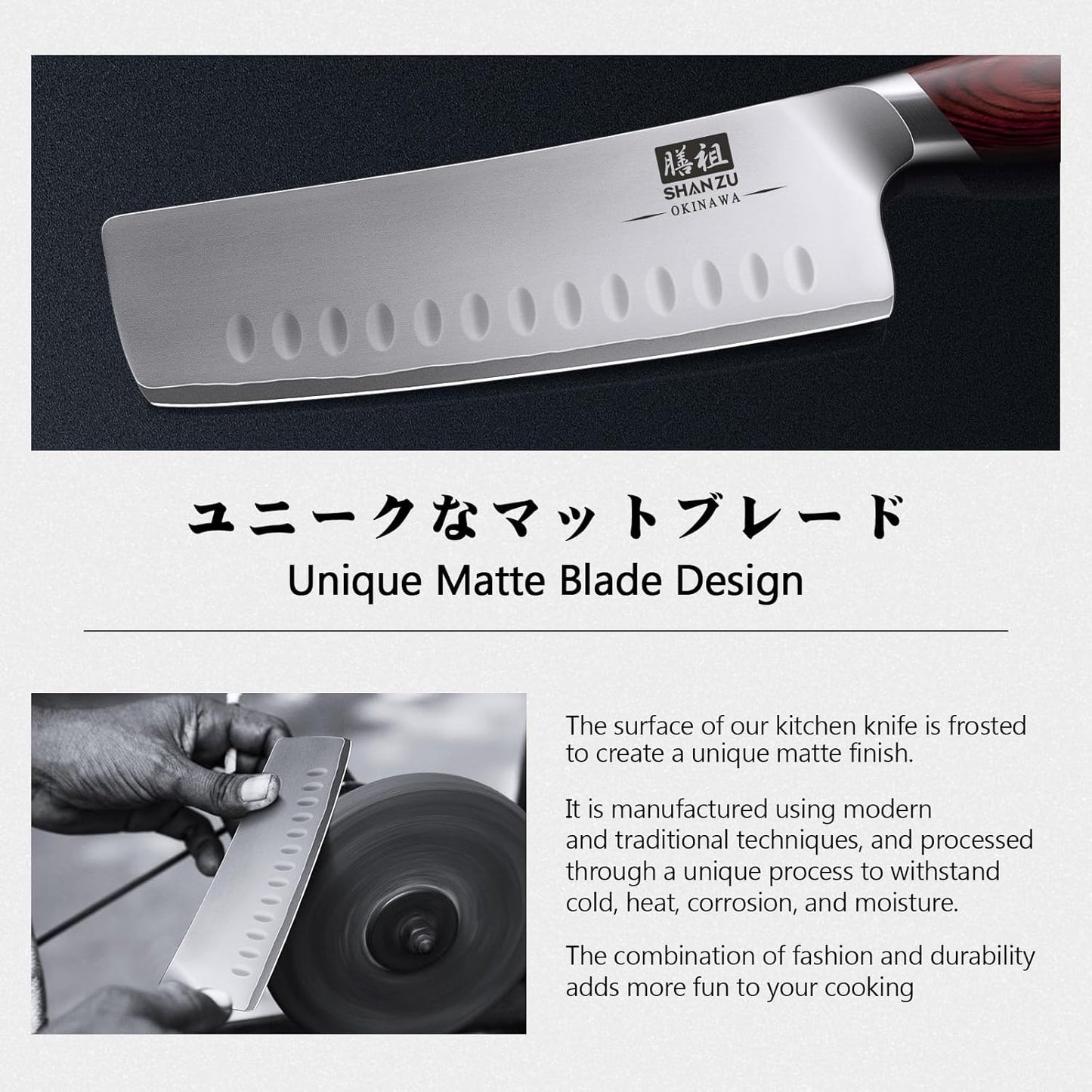SHAN ZU Fillet Knife 7 inch, Razor Sharp Boning Knife for Meat in 10Cr15Mov Japanese High Carbon Steel Fish Knife, Professional Kitchen with Flexible Blade and Ergonomic Pakkawood Handle
