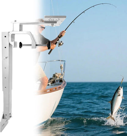 Fish Finder Mounts for Boats - Portable Fish Finder and Depth Finders for Kayaks | Saltwater Fishs Bracket | 360° Rotation Height Adjustment Mount Holder Bracket Boat Kayak Fishing Saltwater Marine |