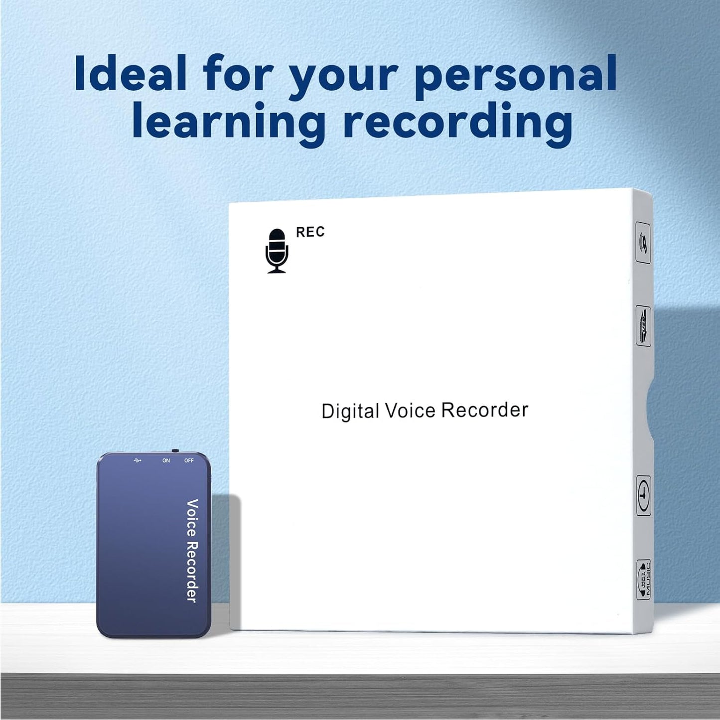 64GB Digital Voice Recorder, Vormooi Voice Activated Recorder with 40 Hours Long Recording Time for Class Lecture Meeting, 64GB Voice Recorder with Playback