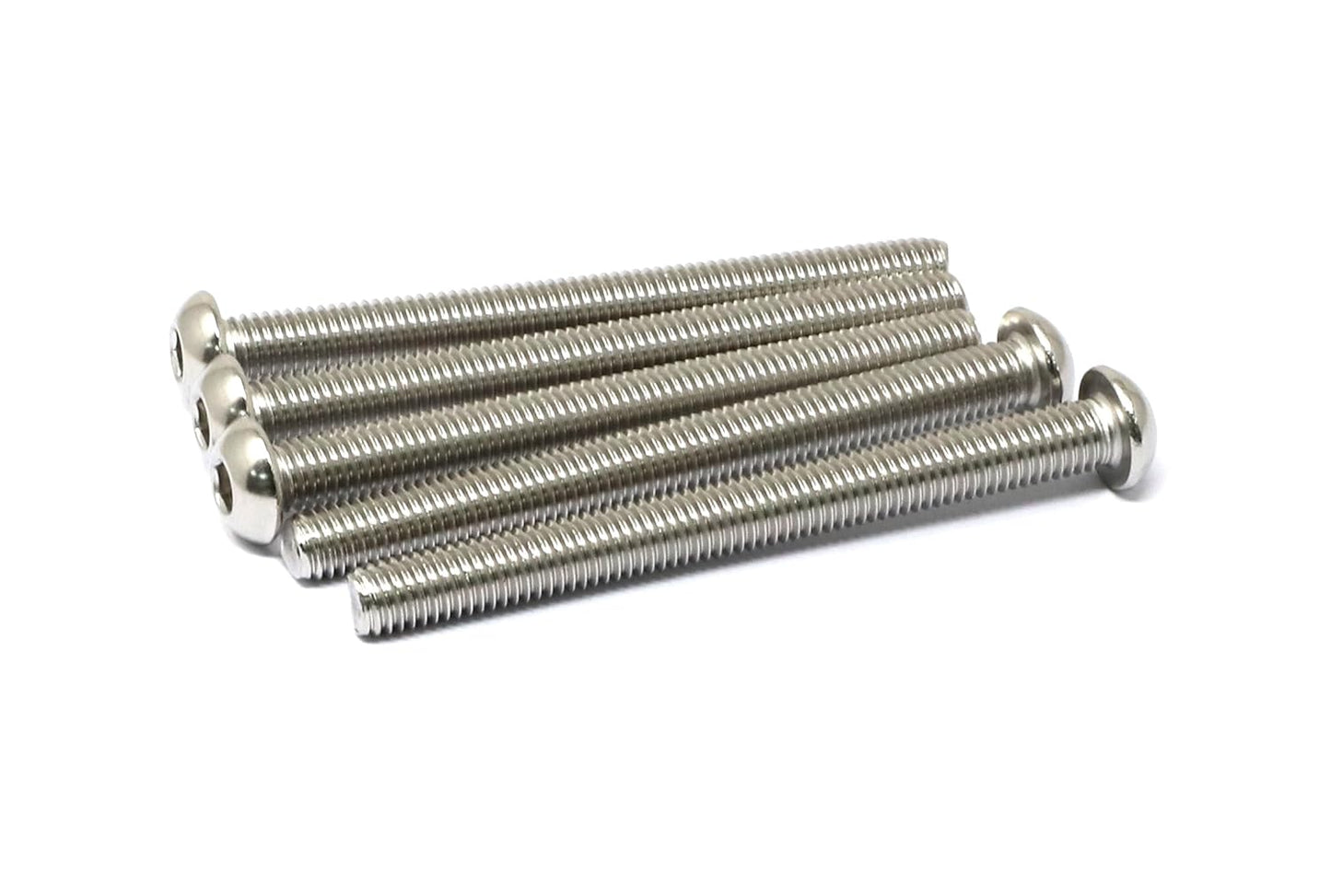 iexcell 50 Pcs M6 x 20mm Thread Pitch 1 mm Stainless Steel 304 Hex Socket Button Head Cap Screws Bolts Kit