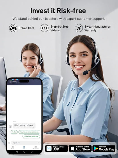 ANNTLENT Cell Phone Signal Booster for House 3G 4G LTE 5G Compatible with All Carriers on Band 25/2/66/4/7/5/12/17, Cell Booster with Omni Antenna and LCD Display, APP Adjust | ISED Approved