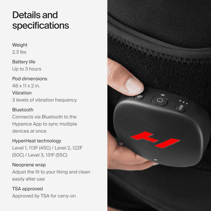 Hyperice Venom 2 Back - Advanced Heat + Vibration Massage Wrap