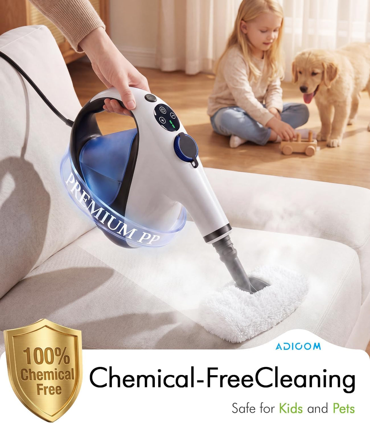 Handheld Steam Cleaner for Home Cleaning 3s Instant Heat-Up No Need to Wait