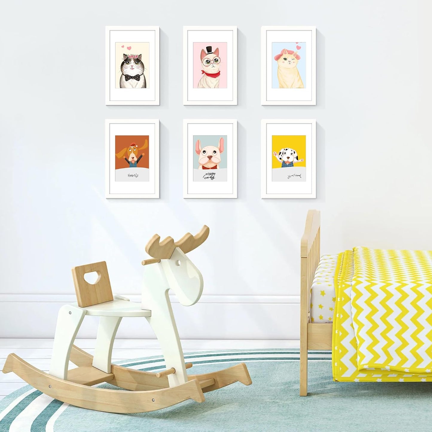 upsimples 11x14 Picture Frame, Display Pictures 8x10 with Mat or 11x14 Without Mat, Wall Hanging Photo Frames, Black