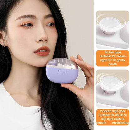 Automatic Nail Clipper - LED Light Fingernail Trimmer | USB Rechargeable Fingernail Cutter And File 2-In-1, Electric Nail Clippers, Low Noise Safety Fingernail Trimmer