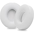 SoloWIT® Ear Pads Cushions Replacement, Earpads for Beats Solo 2 & Solo 3 Wireless On-Ear Headphones with Soft Protein Leather, Stronger Adhesive, Noise Isolation Memory Foam - White