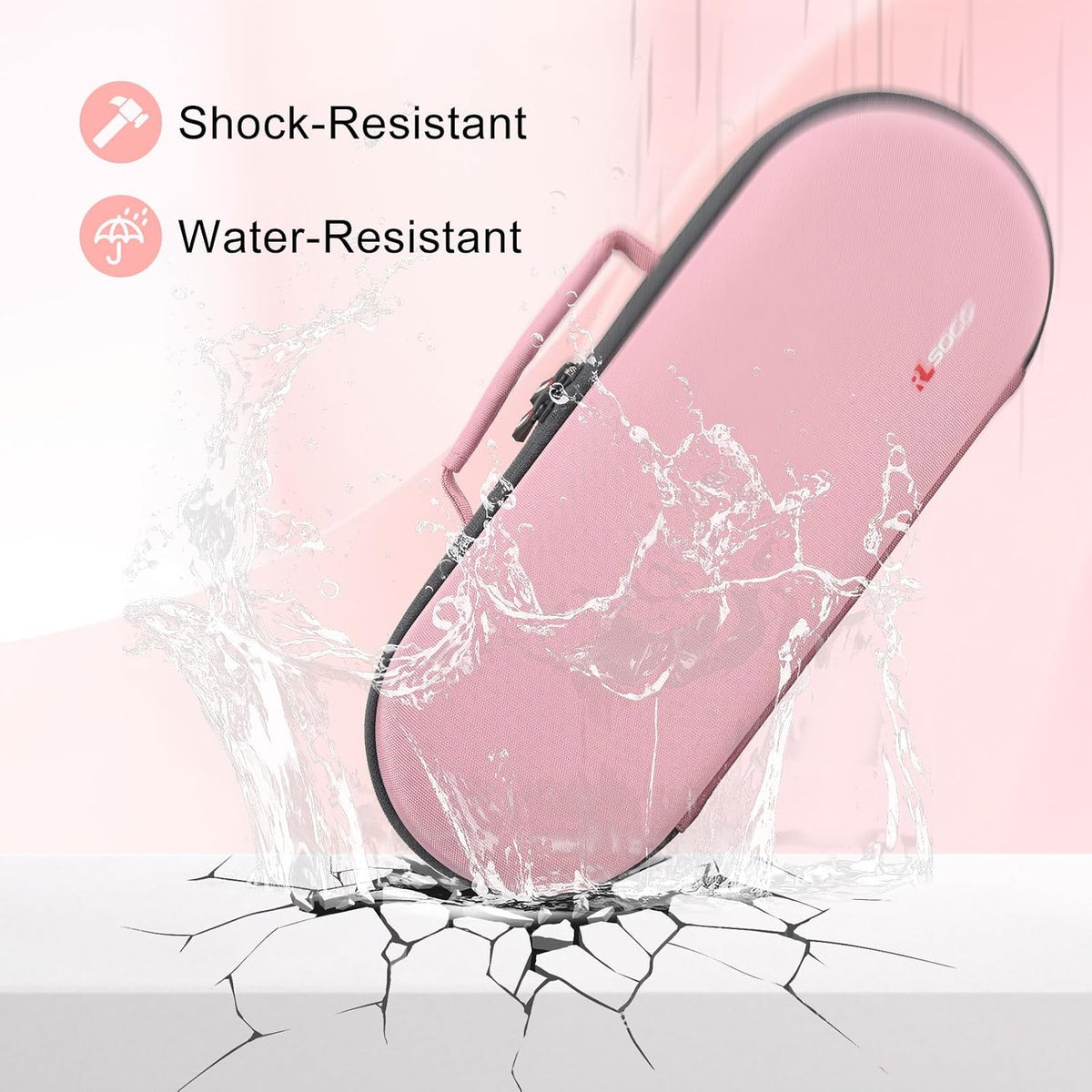 RLSOCO Case for Dyson Supersonic Travel Hair Dryer and Attachments - Pink