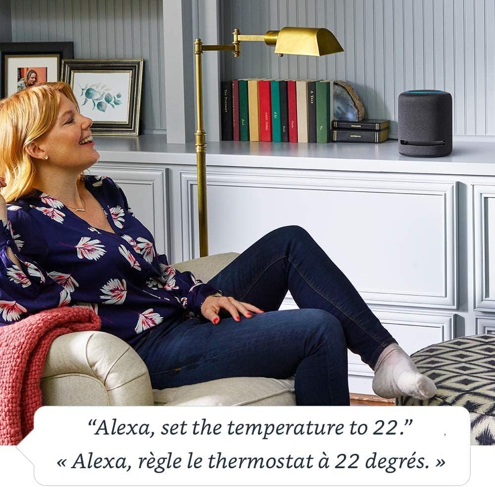 Amazon Echo Studio (newest model), Our best-sounding Alexa speaker, Perfect for living rooms, family rooms, and other large spaces, Charcoal