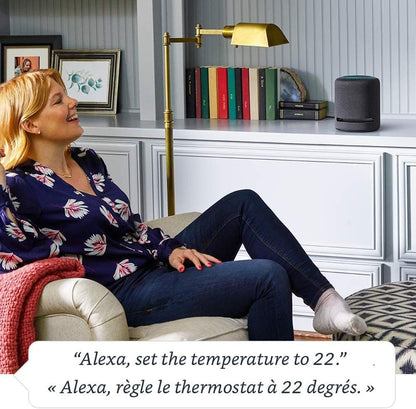 Amazon Echo Studio (newest model), Our best-sounding Alexa speaker, Perfect for living rooms, family rooms, and other large spaces, Charcoal