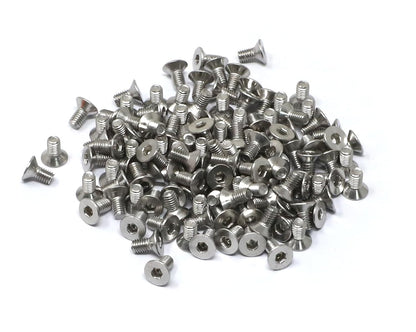 iexcell 5 Pcs M8 x 80mm Thread Pitch 1.25 mm Stainless Steel 304 Hex Socket Flat Head Cap Screws Bolts Kit