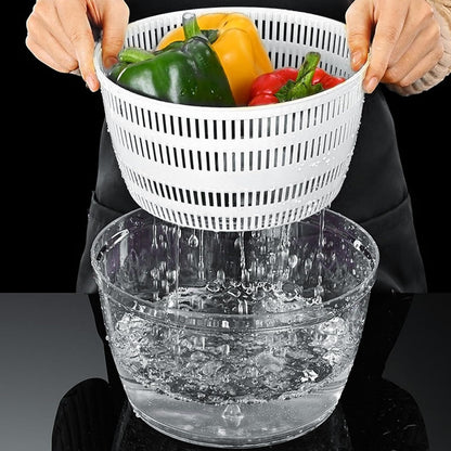 Vegetable Washing Machine Kneading Bowl, Multifunctional Spinner Dryer Vegetable Dryer Salad Mixer Salad Spinner Lettuce Dryer for Home Kitchen (Gray)
