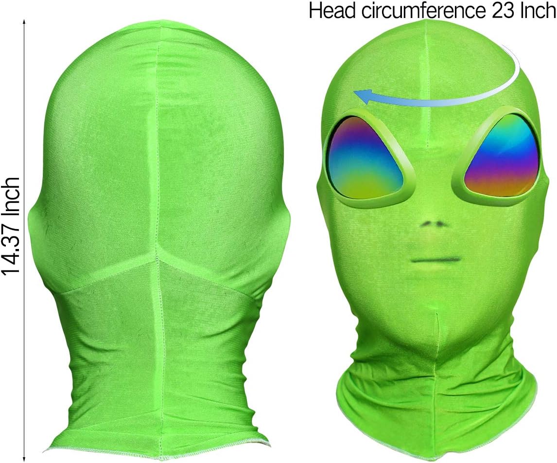 Stegosaurus Alien Mask Halloween Mask Cosplay ET Costume Halloween Party for Adult and Children，New Upgrade