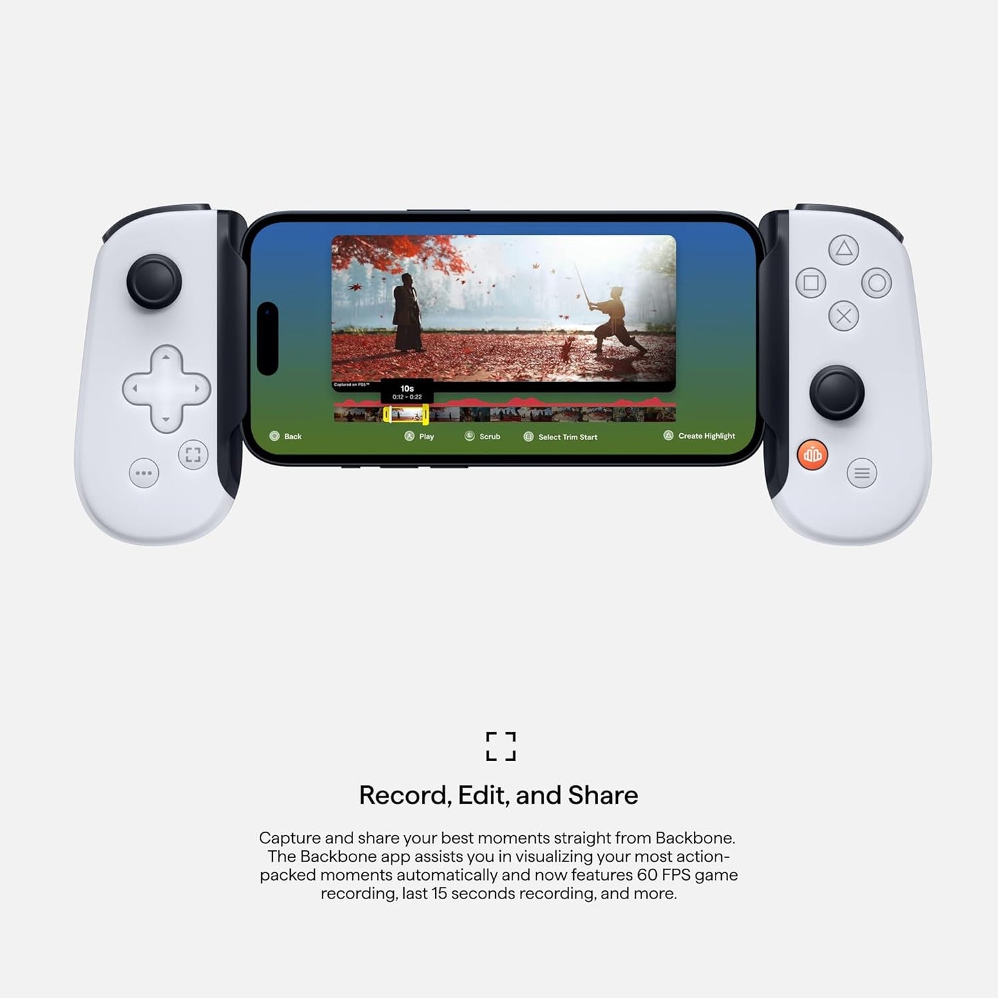 BACKBONE One Mobile Gaming Controller for iPhone (Lightning) - PlayStation Edition - 2nd Gen - Turn Your iPhone into a Gaming Console - Play Xbox, PlayStation & More (3 Months Apple Arcade Included)