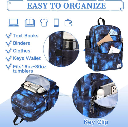 School Backpack for Men Women,Vaschy Lightweight School Bag Bookbag Casual Daypack for High School/College/Teens/Travel/Work