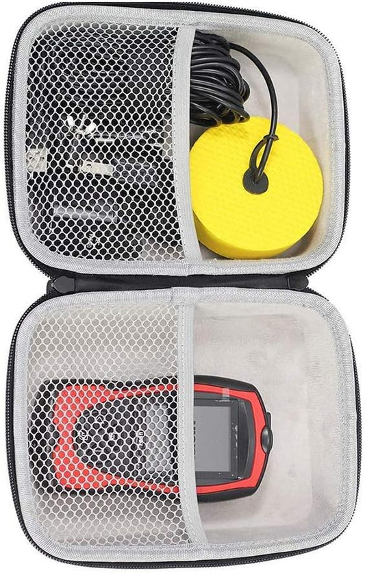 LUCKY Hard Travel Case for LUCKY/LUCKYLAKER Handheld Fish Finder Boat Sonar Fishing Finders Transducer Kayak Fish Finder Waterproof for Ice Fishing