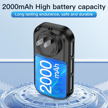 5-in-1 Plug-In Carbon Monoxide Smoke and Combustible Gas Detector with Backup Battery, HD Display, Temperature and Humidity Monitor for Home Indoor Safety