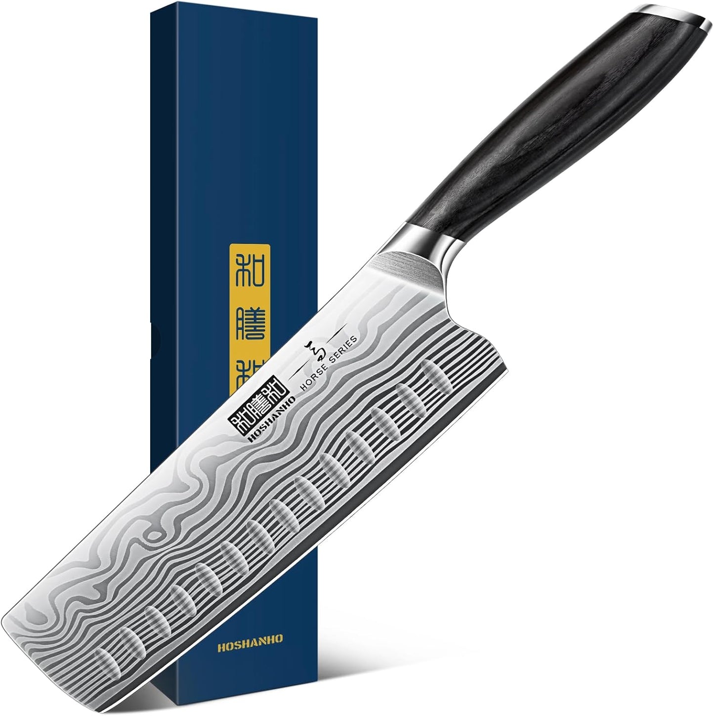 HOSHANHO Fillet Knife 7 Inch, Razor Sharp Boning Knife for Meat Poultry Chicken Cutting, Japanese High Carbon Powder Steel Fish Knife with Flexible Blade and Pakkawood Handle