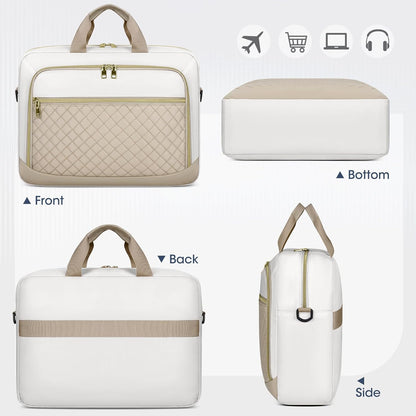 Laptop Bag 17 Inch Laptop Briefcase for Women Waterproof Computer Messenger Bag Professional Laptop Case for Business Work - PuriLite