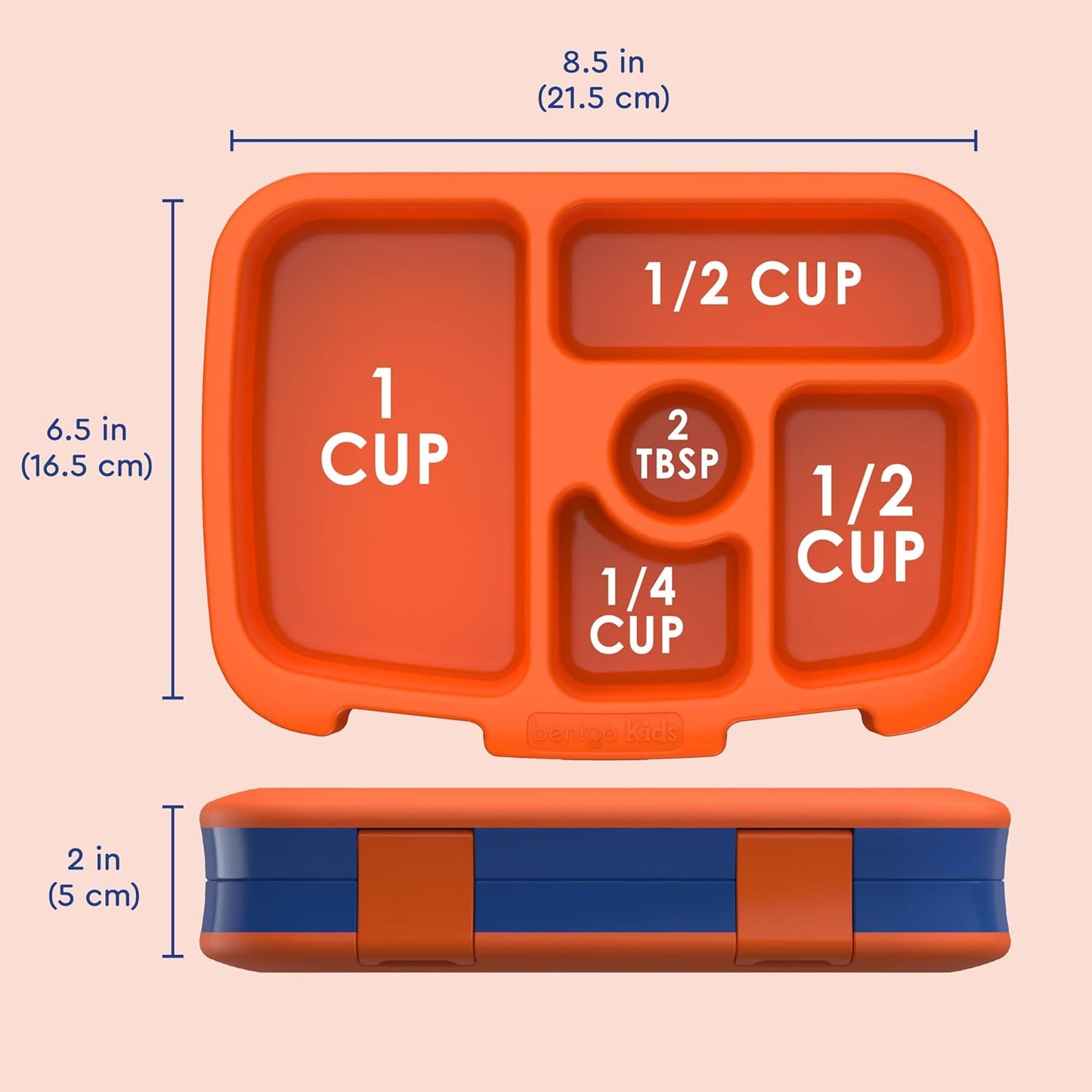 Bentgo Kids Prints Leak-Proof, 5-Compartment Bento-Style Kids Lunch Box - Ideal Portion Sizes for Ages 3-7, Durable, Drop-Proof, Dishwasher Safe, & Made with BPA-Free Materials (Green Rainbow)