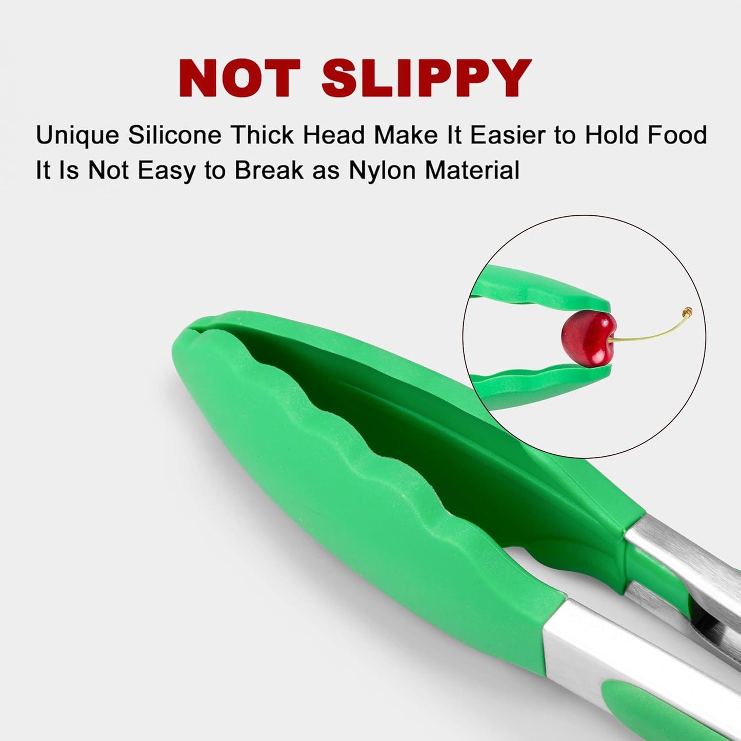 Purilite Select Silicone &amp; Stainless Steel Kitchen Tongs