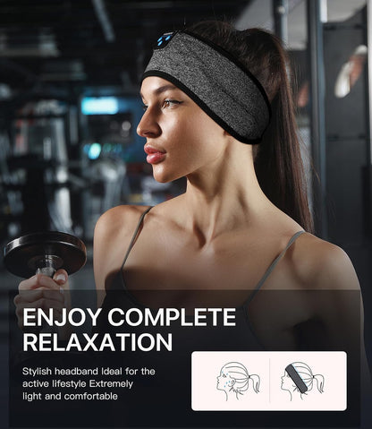 Sleep Headphones Bluetooth Headband, Voerou Wireless Sleeping Headphones Earbuds Sleep Mask with Stereo Speakers-Cool Tech Gadget for Men Women,Perfects for Sleep Workout Running Yoga Travel Insomnia