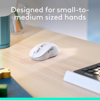 Logitech Signature M650 L Full Size Wireless Mouse - For Large Sized Hands, 2-Year Battery, Silent Clicks, Customizable Side Buttons, Bluetooth, for PC/Mac/Multi-Device/Chromebook - Black