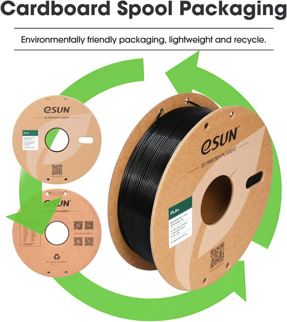 eSUN PLA Plus Filament 1.75mm, PLA Pro PLA+ 3D Printer Filament, Dimensional Accuracy +/- 0.03mm, 2.2 LBS (1KG) Spool 3D Printing Consumables for Most FDM 3D Printers, Black