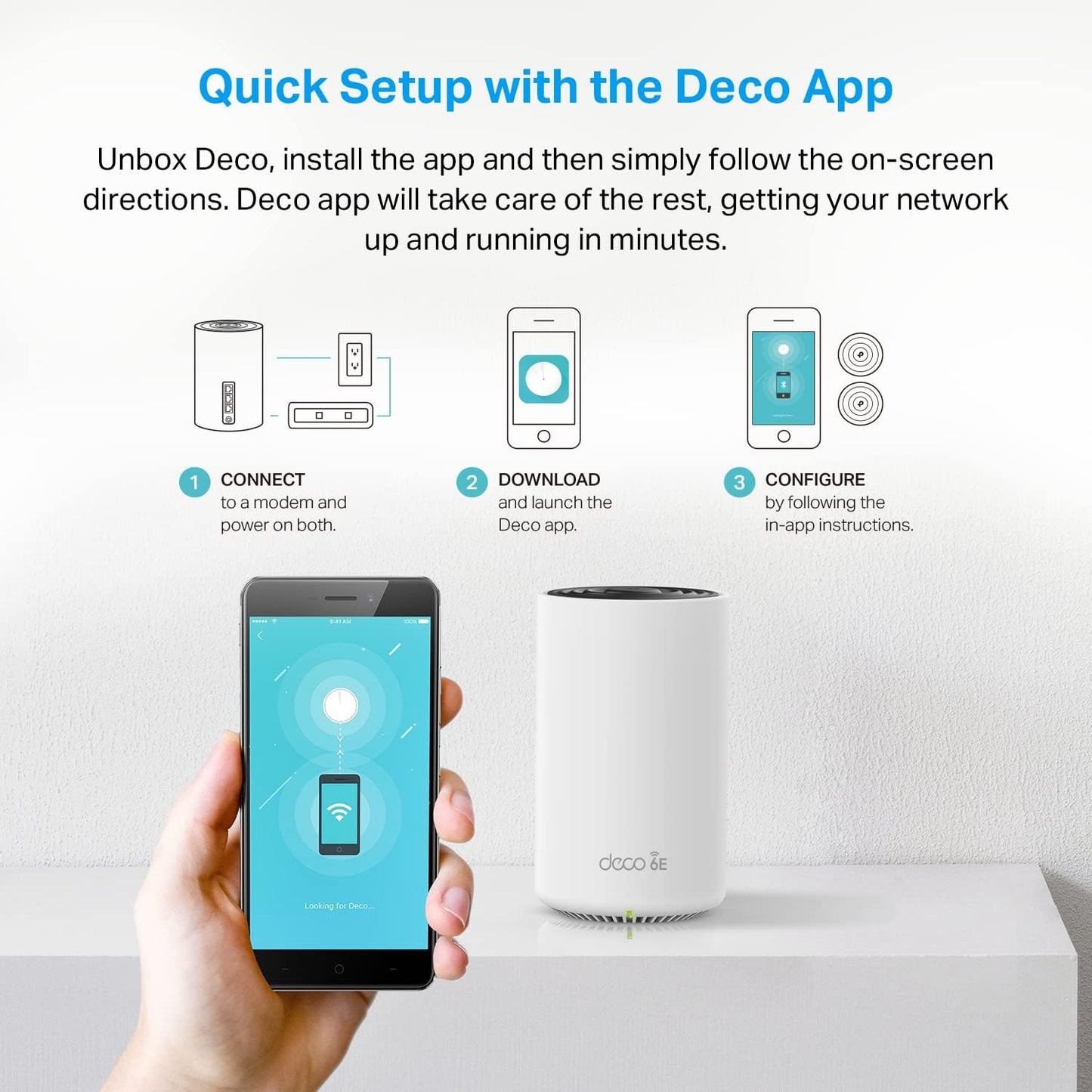 TP-Link Deco BE11000 Tri-Band WiFi 7 Mesh (Deco BE65 Pro) - 11 Gbps, 6 GHz/5 GHz/2.4 GHz Bands, 5 Gbps Ports, MLO, 320 MHz Channels, HomeShield, Universal Compatibility - 2-Pack