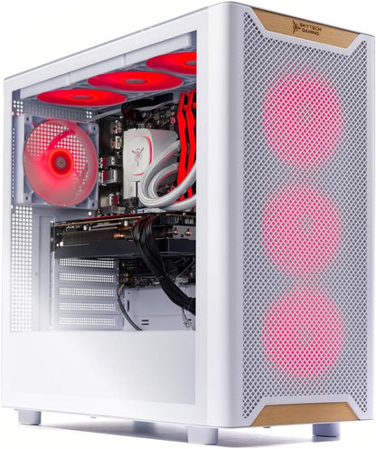 Skytech Nebula Gaming PC Desktop, Intel i5 14400F 2.5 GHz (4.7GHz Turbo), NVIDIA RTX 5060 8GB, 1TB NVMe SSD, 16GB DDR5 RAM 6000, 650W Gold PSU, Wi-Fi, Win 11