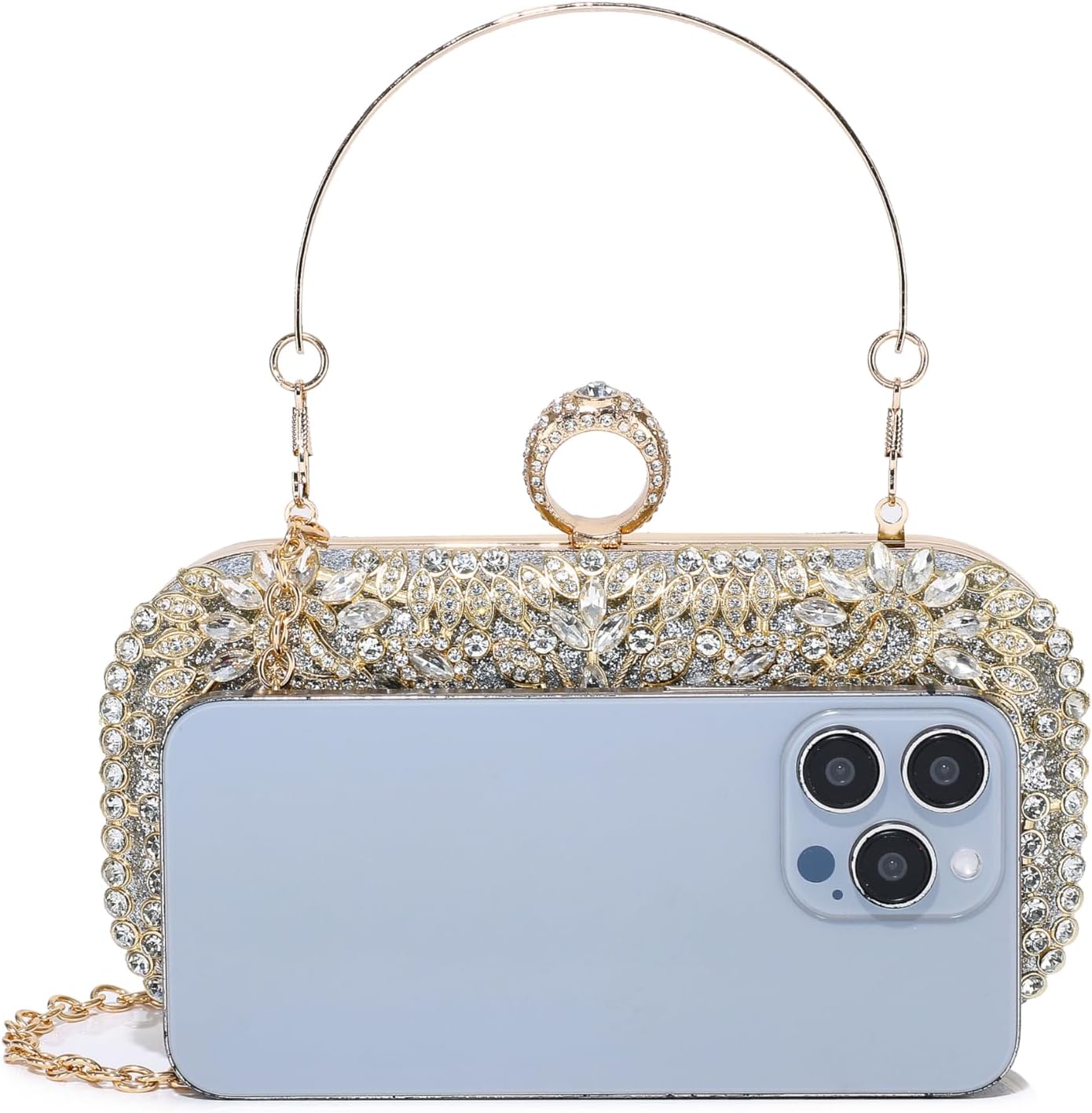 MUDUO Women's Evening Bags Sparkly Rhinestone Clutch Purses for Women Formal Party Prom Crystal Clutch Handbags Wedding Purse