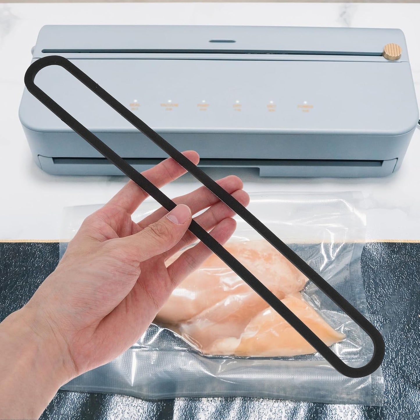 Purilite Select Vacuum Sealer Upper & Lower Gaskets – 2 Pack Compatible Replacement for Food Saver