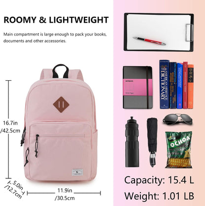 School Backpack for Kids,Lightweight Water Resistant Work Travel Backpack for Women Men Teens VONXURY
