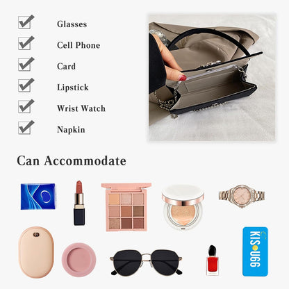 CORIOS Evening Bag for Women Rhinestone Clutch Bag Sparkly Crystal Handbag Bridal Wedding Purse Glitter Shoulder Bag