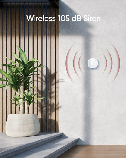 eufy Security Siren, 105 dB Wireless Alarm, IP65 Weatherproof, Remote Alerts, 2-Year Battery Life, HomeBase Required, Compatible with HomeBase S380 and S280, App Control, Easy to Install