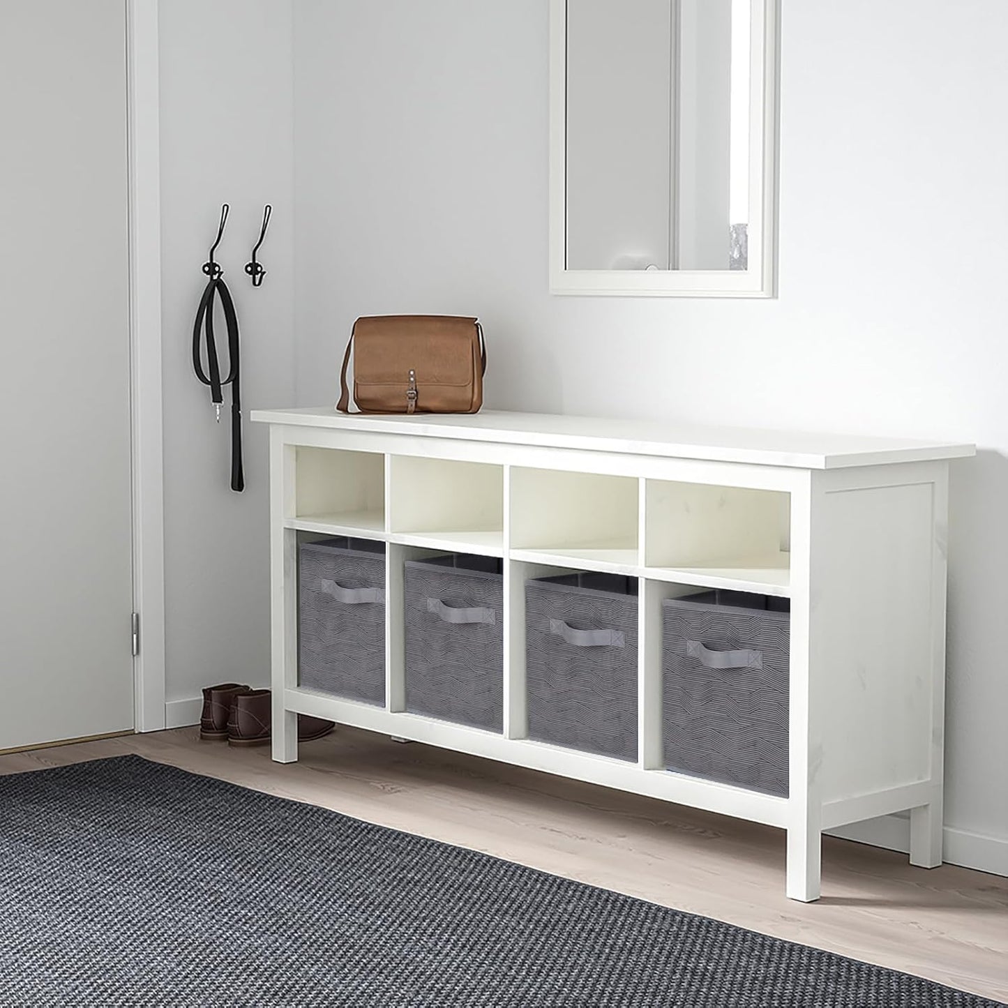 ShellKingdom Storage Bins, Foldable Fabric Storage Cubes And Cloth Organizer Drawer For Closet And Toys, 6 Pack (Lavender+Light Blue+Pink)